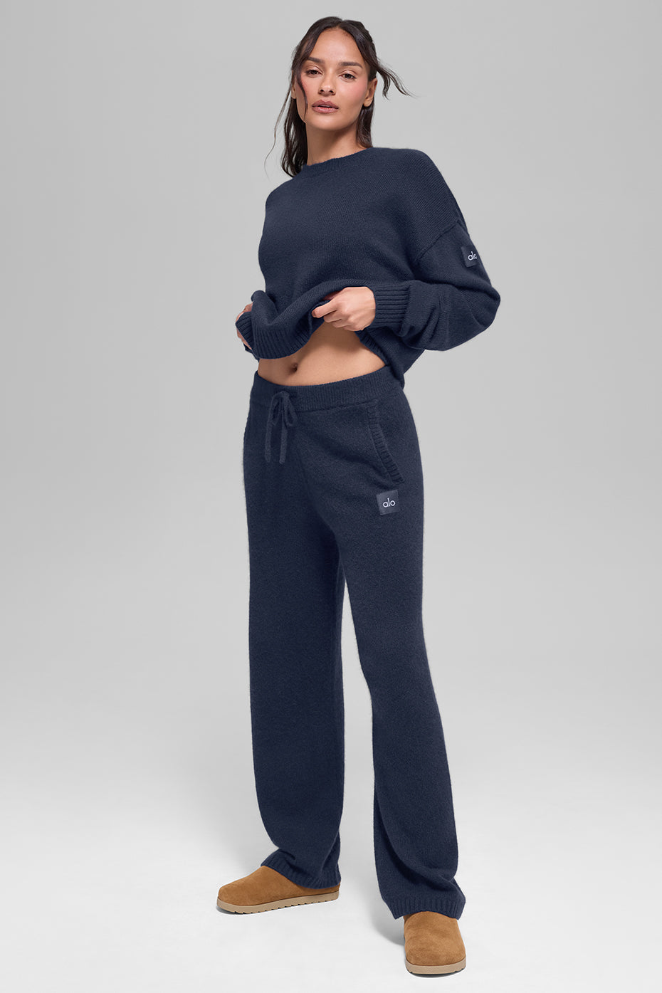 Wool Cashmere New Class Sweatpant - Navy