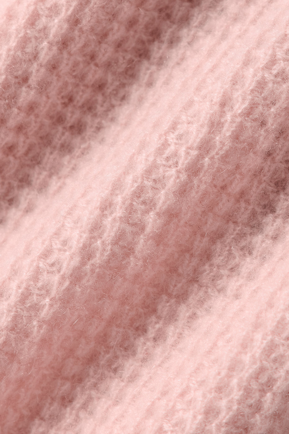 Cashmere Plush Waffle Polo Tee - Pink Quartz