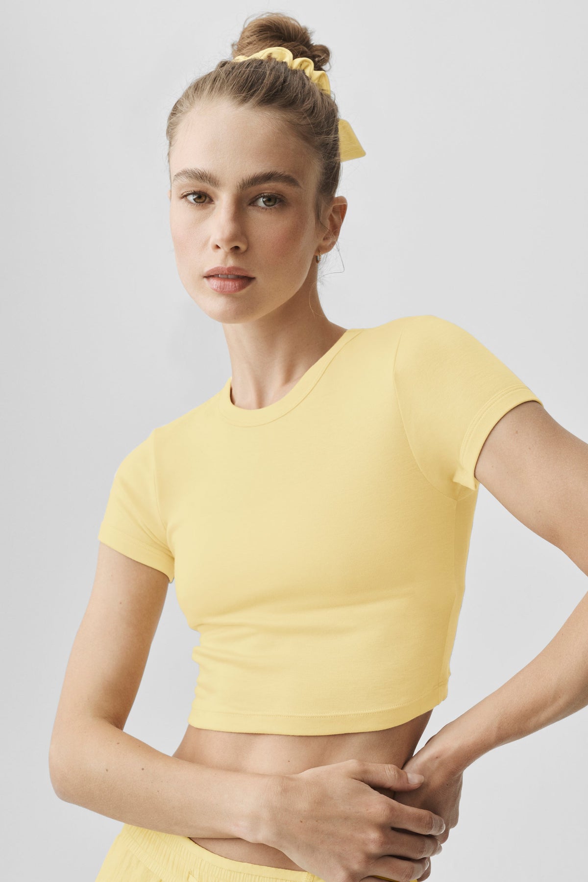 Cropped Timeless Tee - Warm Butter