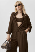 Dreamscape Button Down Long Sleeve - Espresso