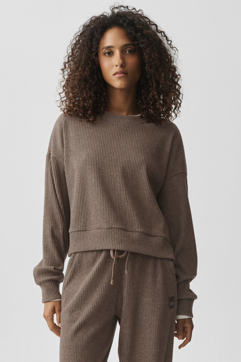 Muse Crew Neck Pullover - Java Brown Heather
