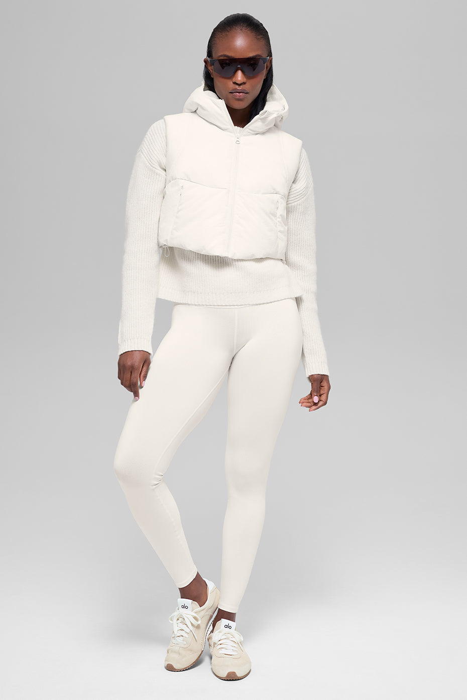Fast Lane Puffer Vest - Ivory