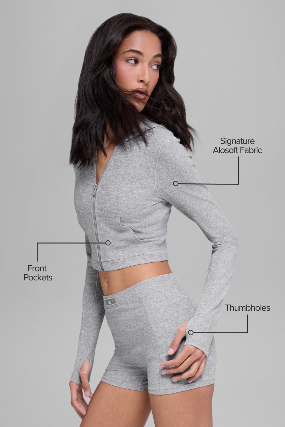 Sincere Fitted Jacket - Athletic Heather Grey