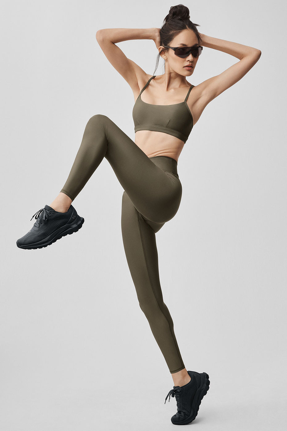 7/8 High-Waist Airlift Legging - Olive Tree