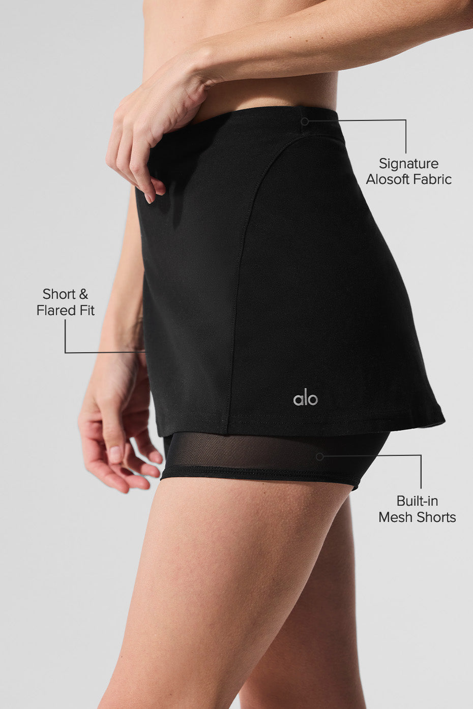 Serve It Up Skirt - Black