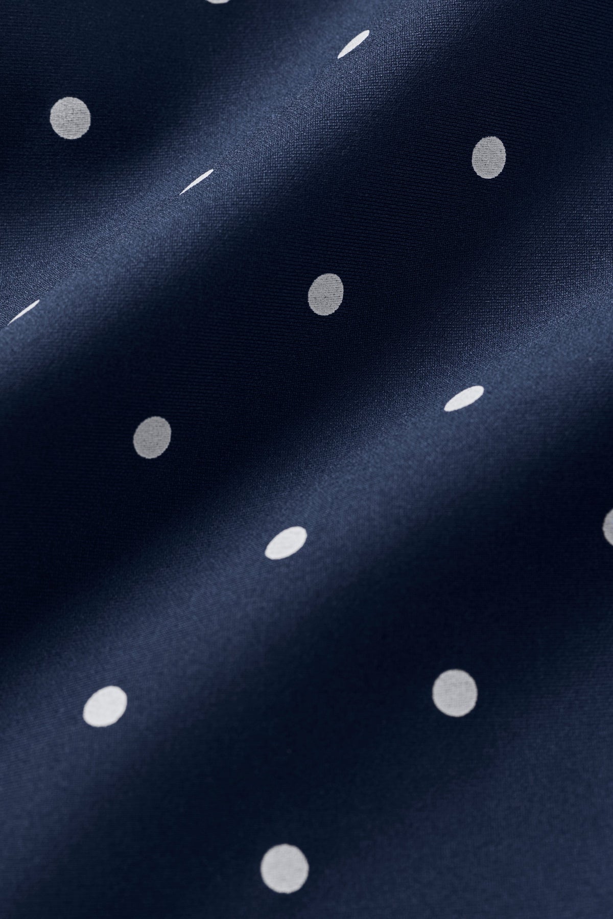 3" Airlift Polka Dot High-Waist Short - Navy/White