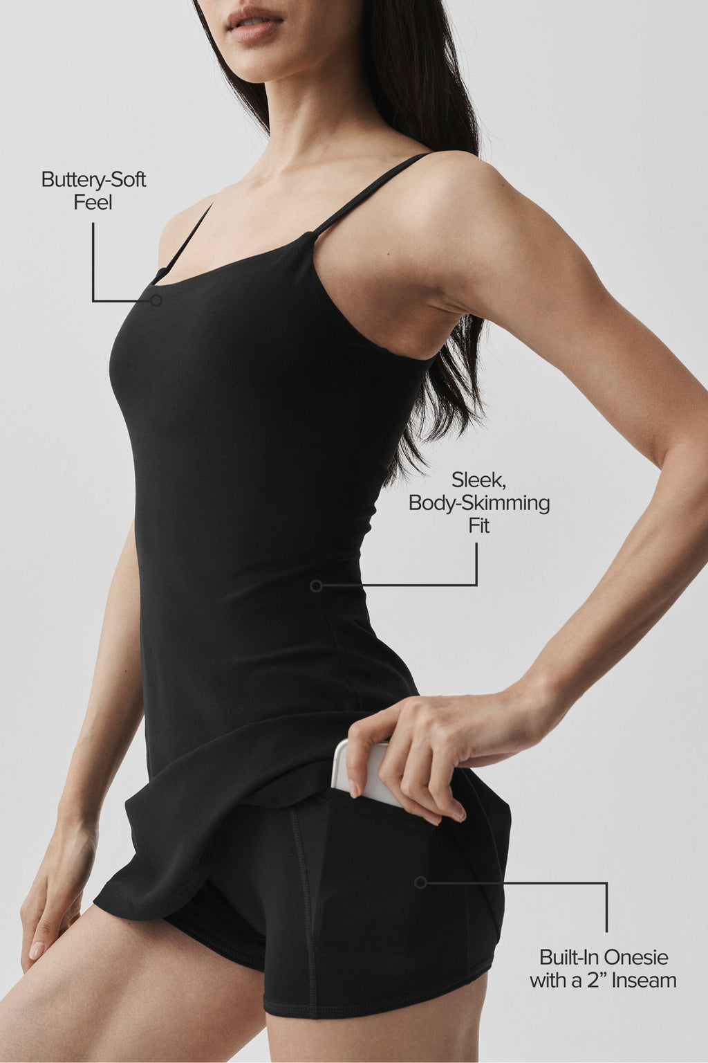 Encore Tennis Dress - Black