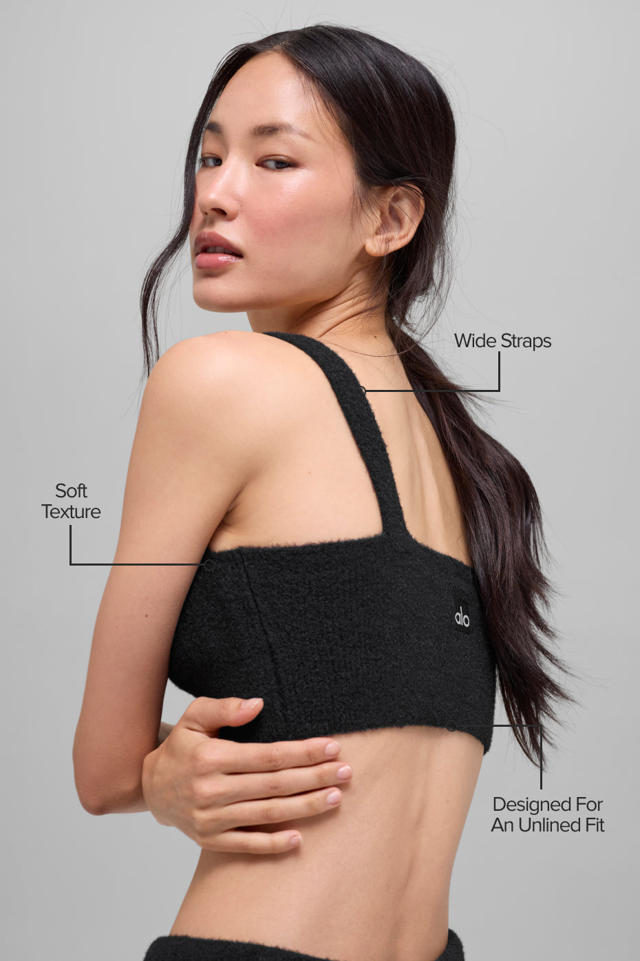 Snuggle Up Sweater Bra - Black